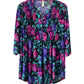 La Cera Plus Size Pleat Front Top