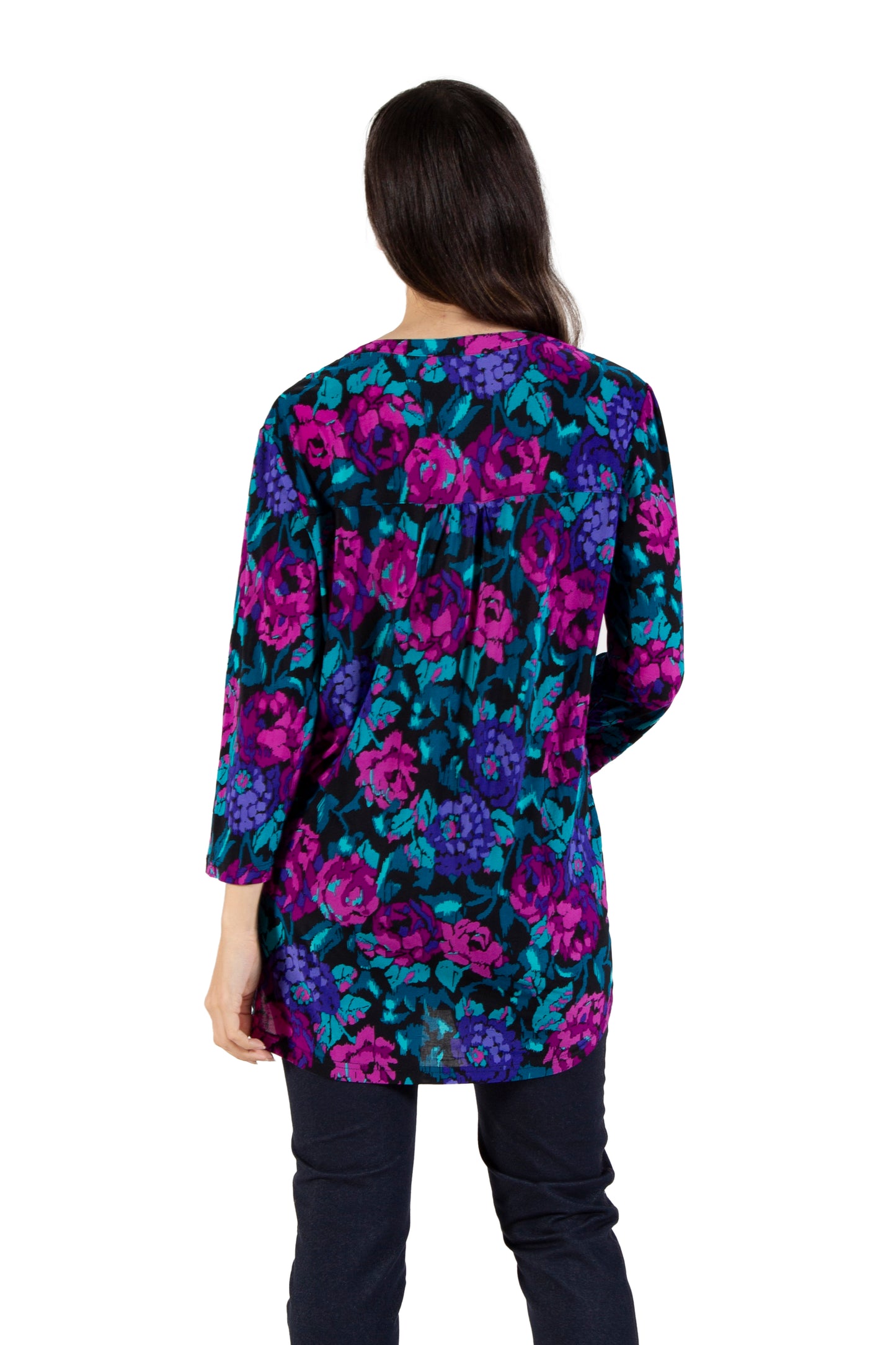 La Cera Pleat Front Tunic - La Cera