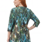 Plus Size La Cera Pleat Front Printed Tunic Peacock - La Cera