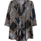 La Cera Pleat Front Tunic