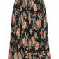 La Cera Plus Size Pleated Reversible Skirt