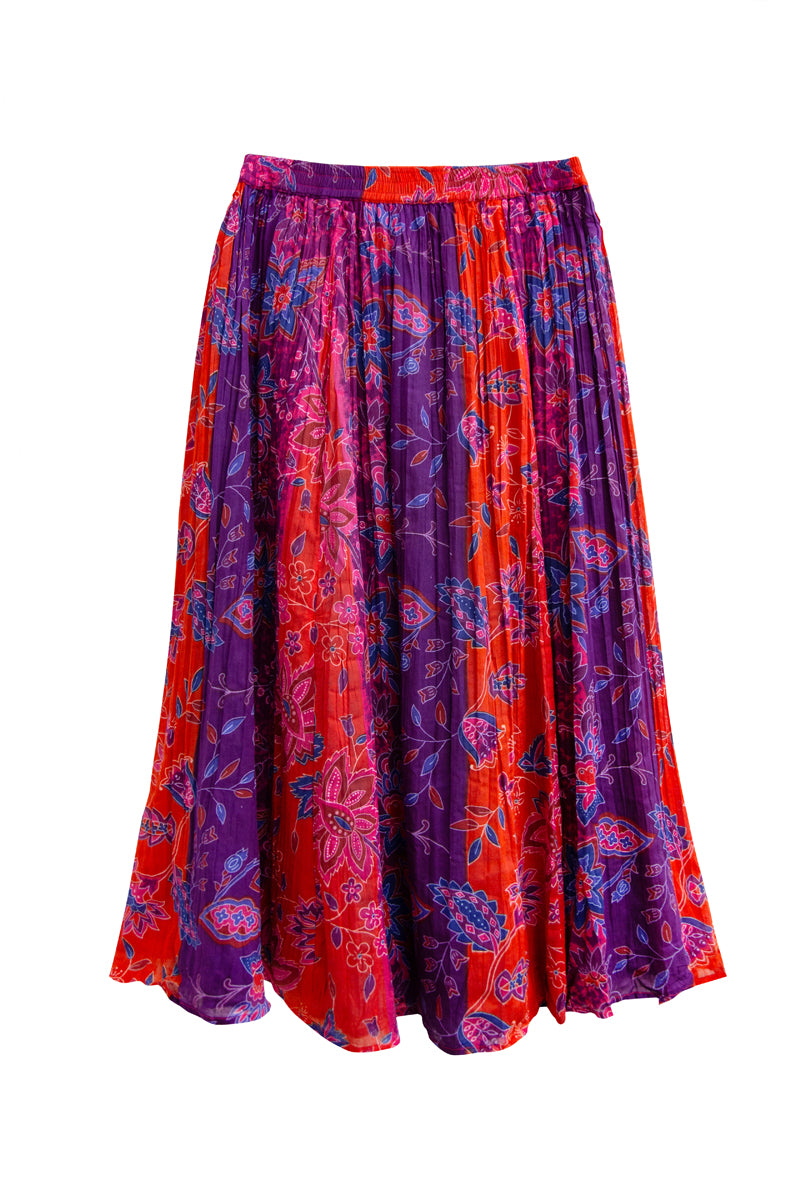 La Cera Plus Size Reversible A-line Skirt - La Cera