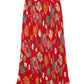 La Cera Crinkle Printed Reversible Skirt
