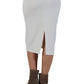 Comfort Luxe Collection Cozy Knit Pencil Skirt - La Cera