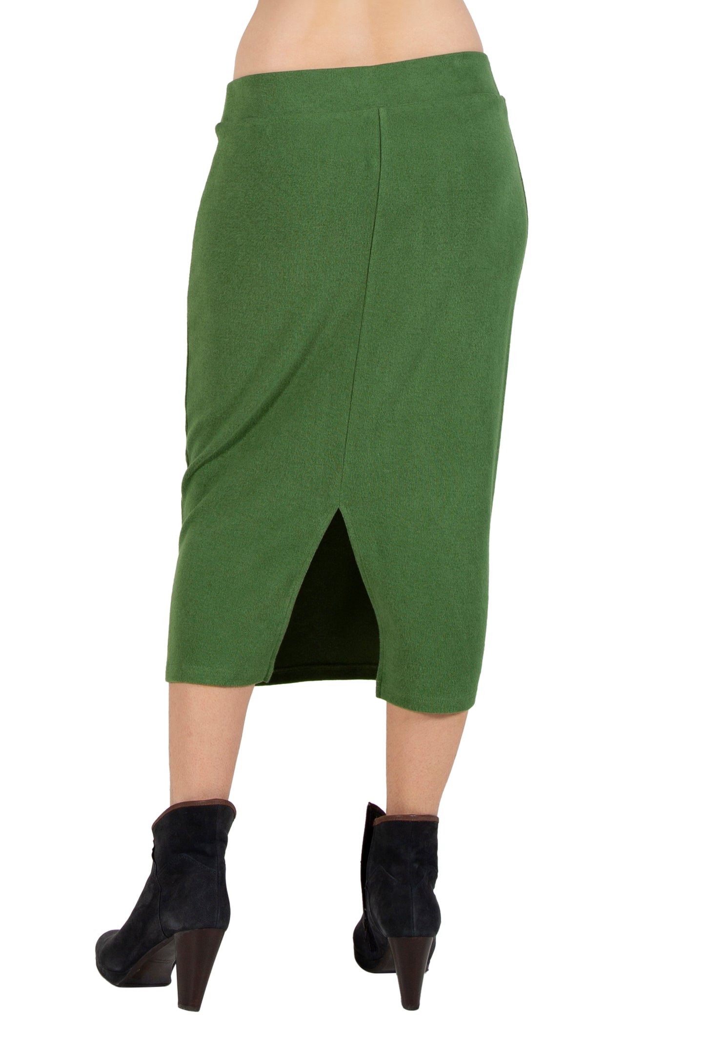 Comfort Luxe Collection Cozy Knit Pencil Skirt - La Cera