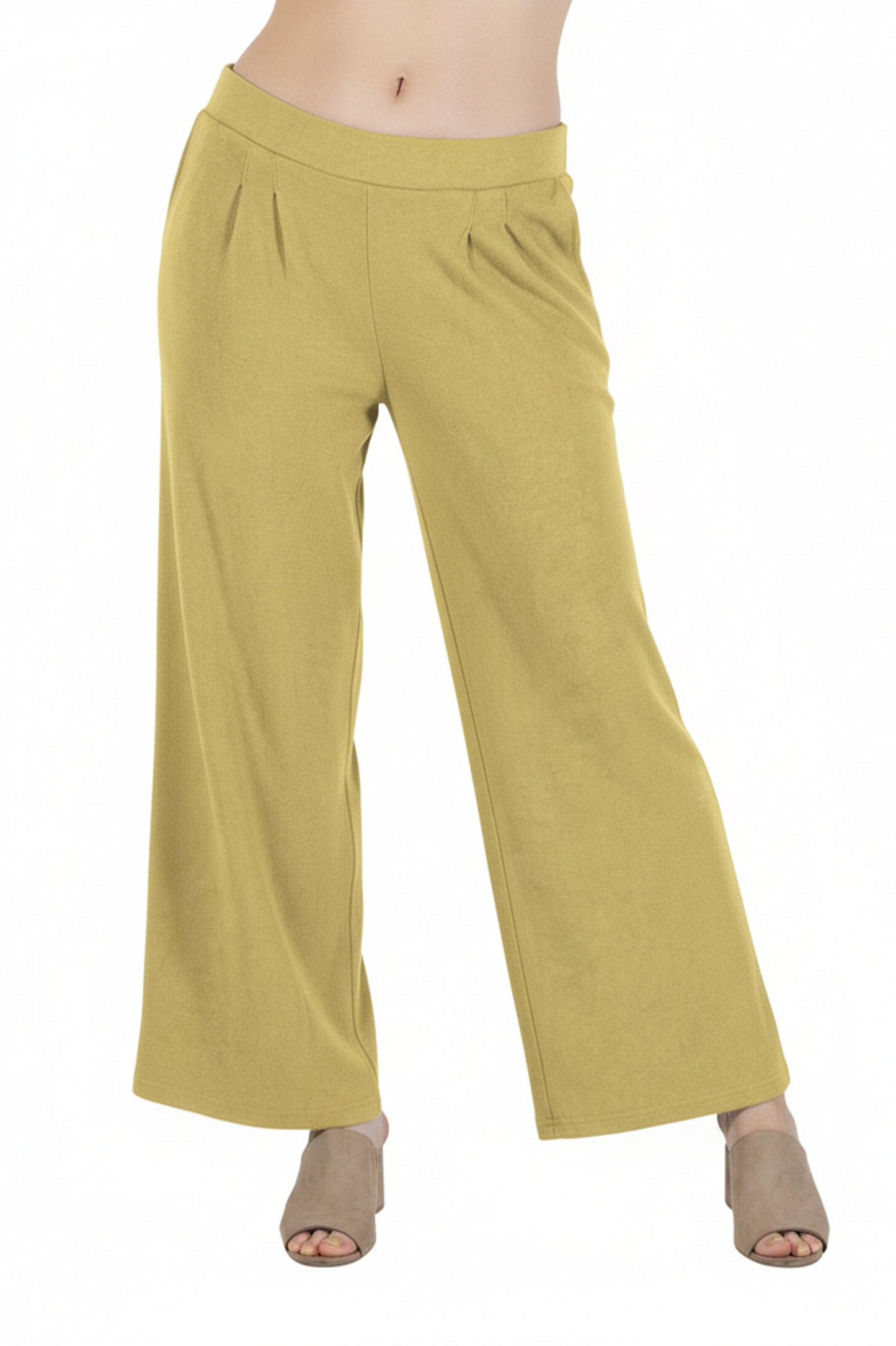 Comfort Luxe Collection Cozy Knit Palazzo Pants