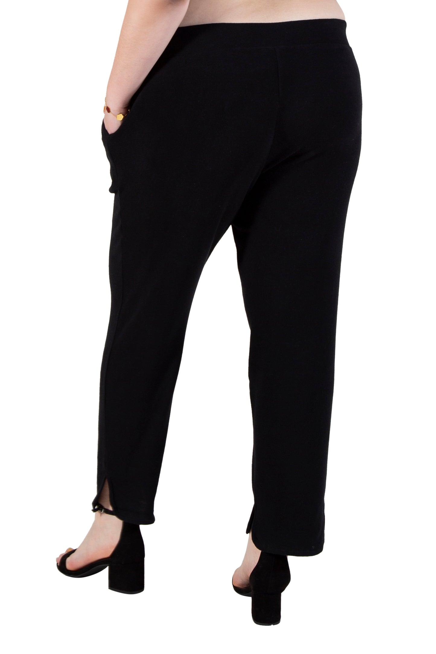 Plus Size Comfort Luxe Collection Split Pants