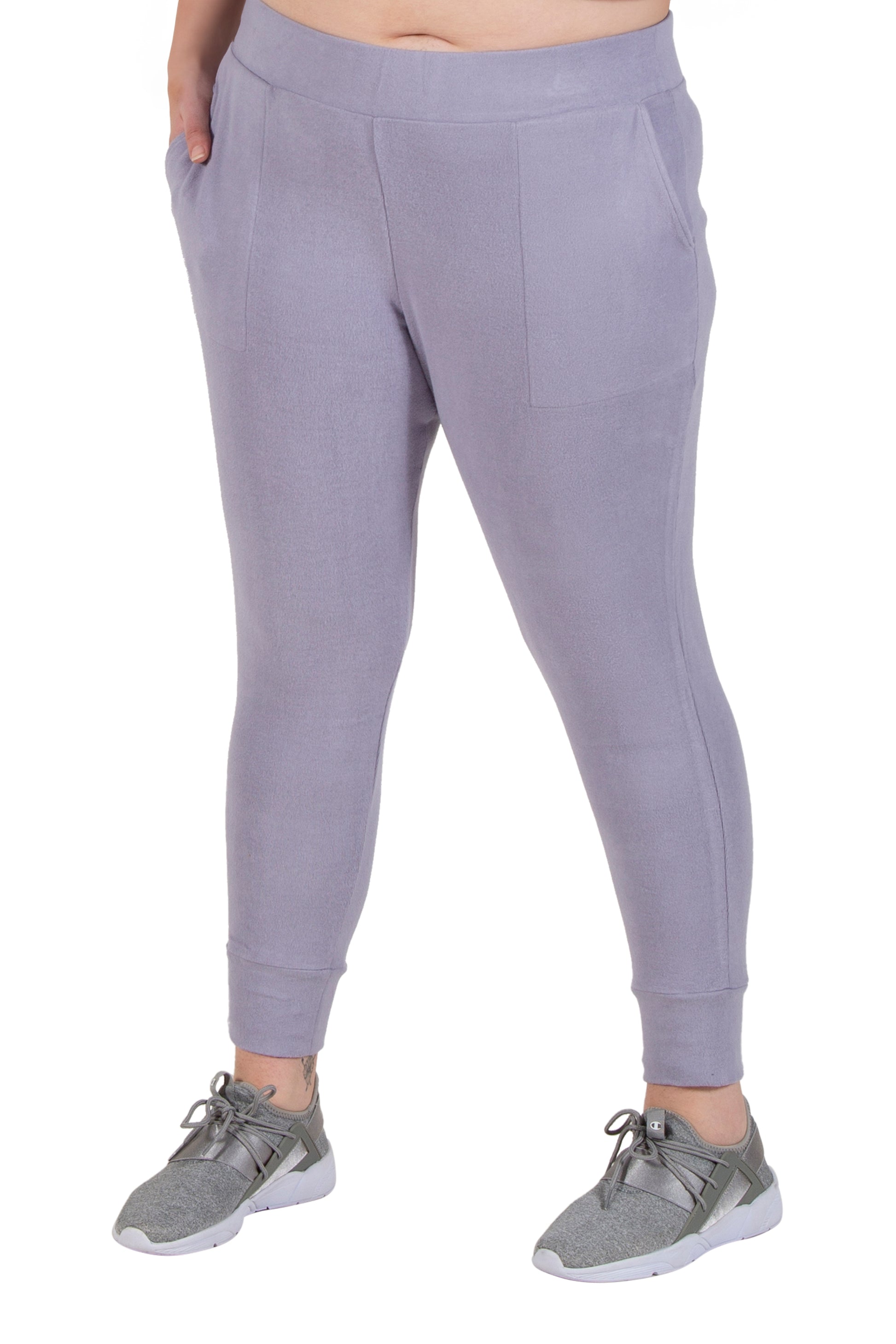 Plus Size Comfort Luxe Collection Cozy Knit Jogger Pants - La Cera