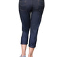La Cera Stretch Knit Cropped Pant - La Cera