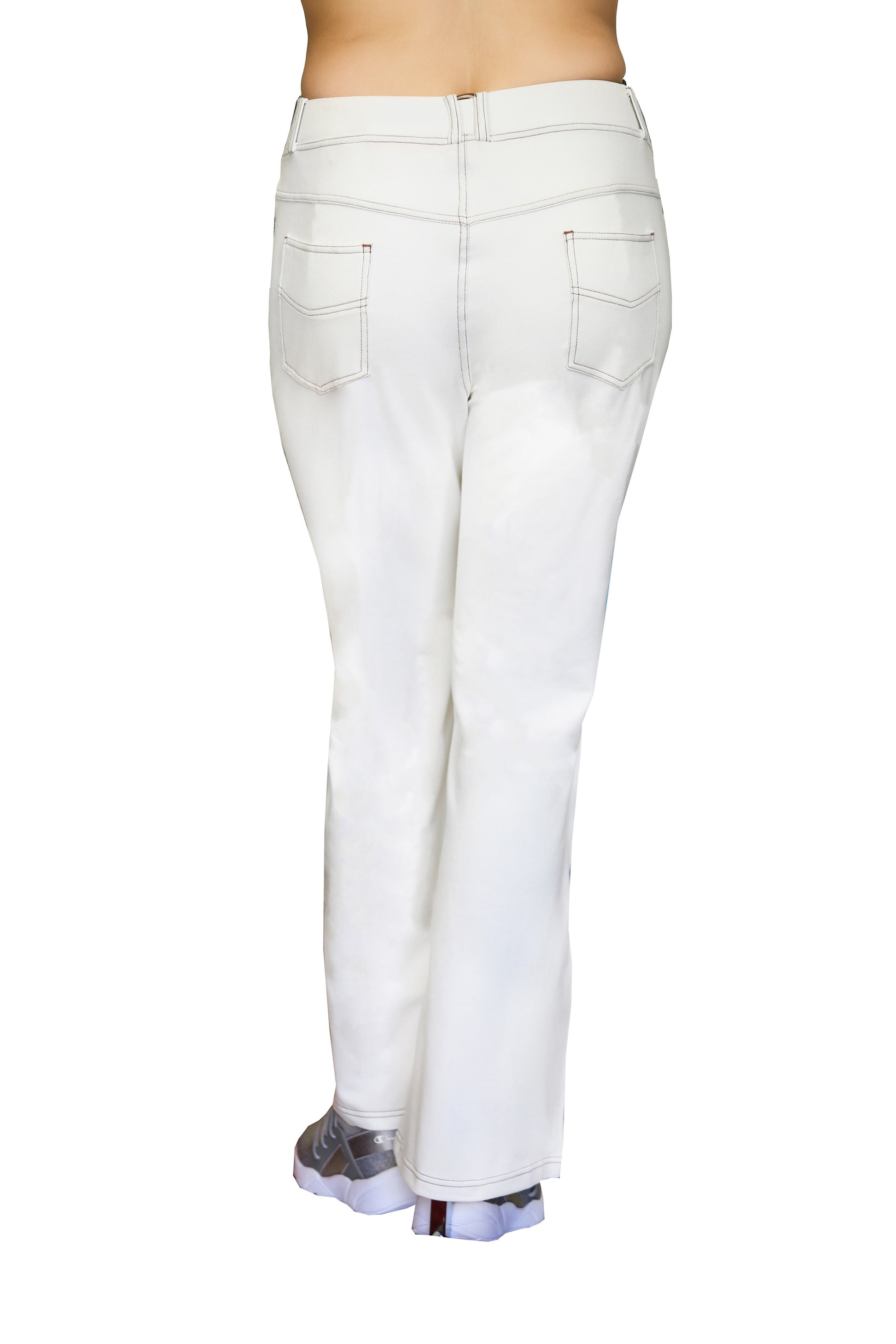 La Cera Plus Size Stretch Knit Wide Leg Pant - La Cera