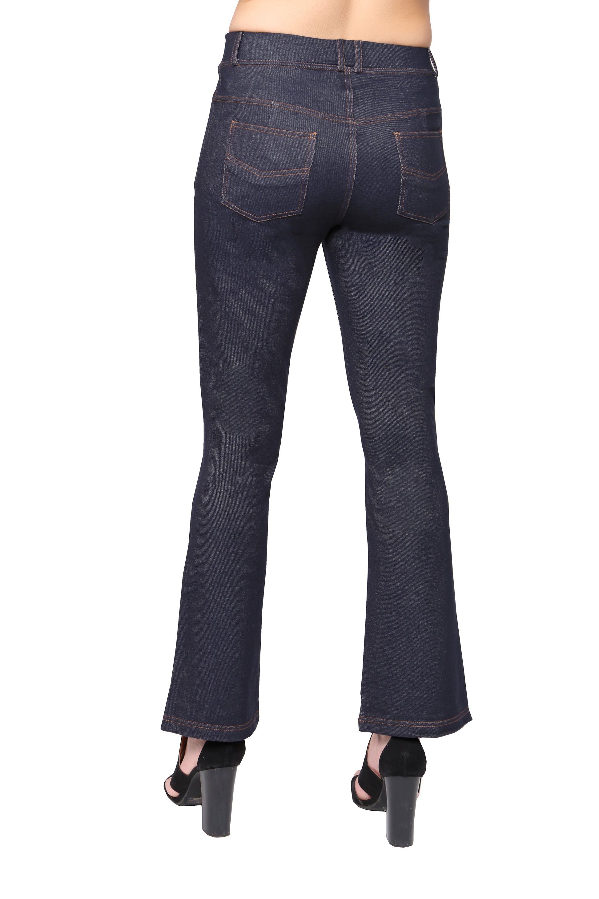 La Cera Stretch Knit Boot Cut Pant - La Cera
