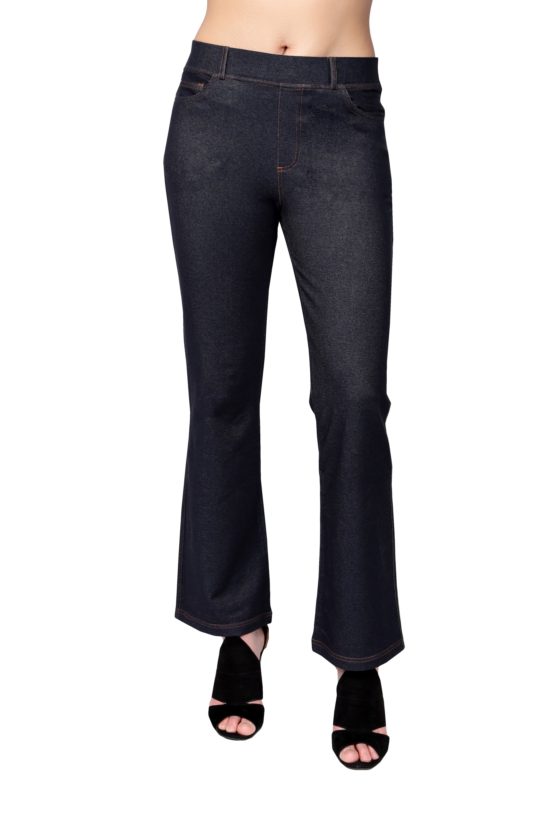La Cera Stretch Knit Boot Cut Pant - La Cera