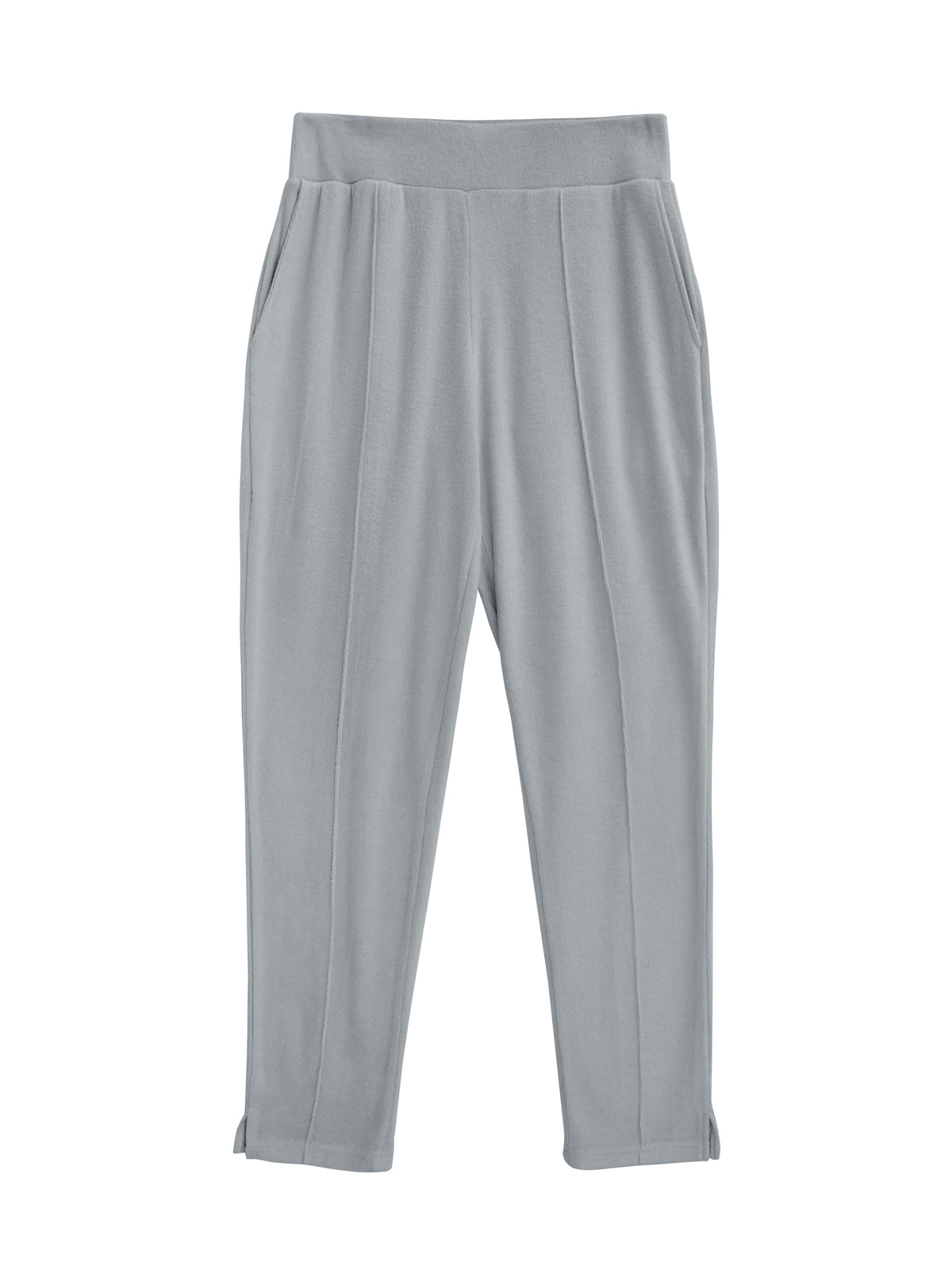 Plus Size Comfort Luxe Collection Cozy Knit Pleated Pants - La Cera
