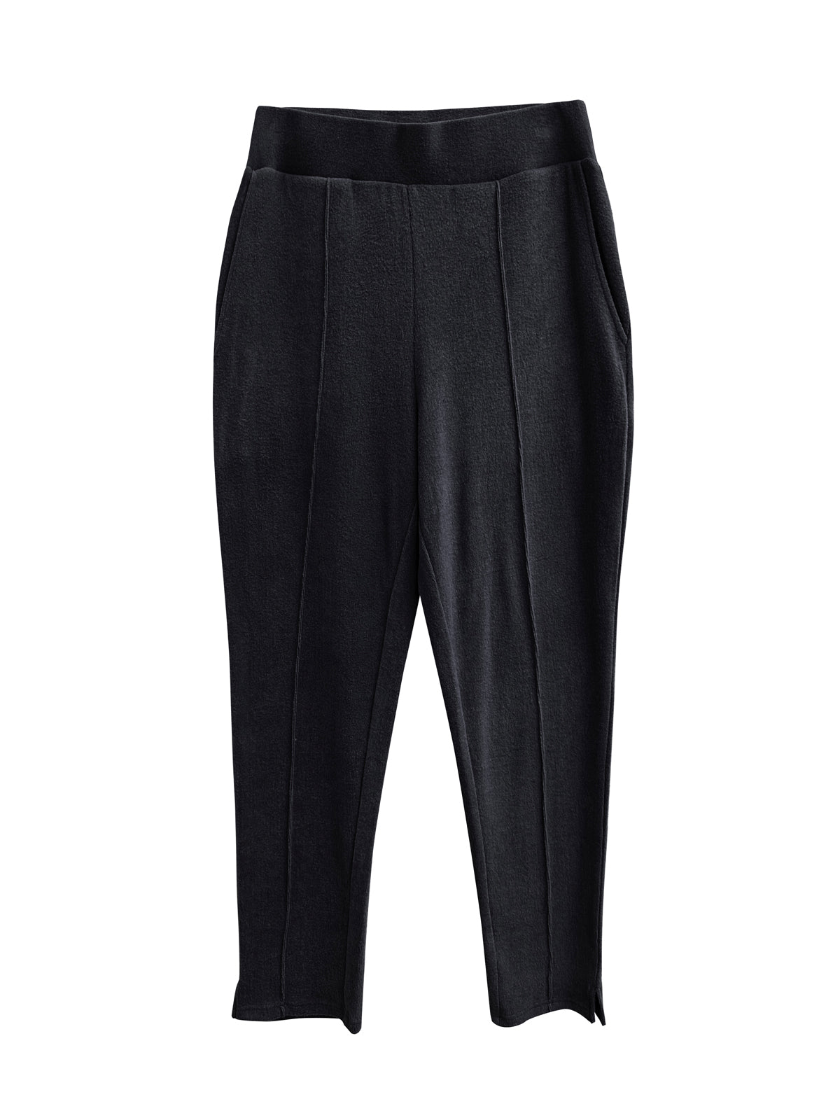 Plus Size Comfort Luxe Collection Cozy Knit Pleated Pants - La Cera
