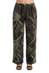 La Cera Savannah Palm Print Cropped Pant - La Cera