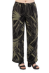Plus Size La Cera Savannah Palm Print Cropped Pant - La Cera