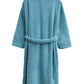 La Cera Plus Size Honeycomb Textured Fleece Wrap Robe - La Cera