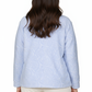 Plus Size LA CERA Women's Fleece Rose Sculptured Bed Jacket