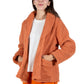La Cera Honeycomb Fleece Bed Jacket - La Cera