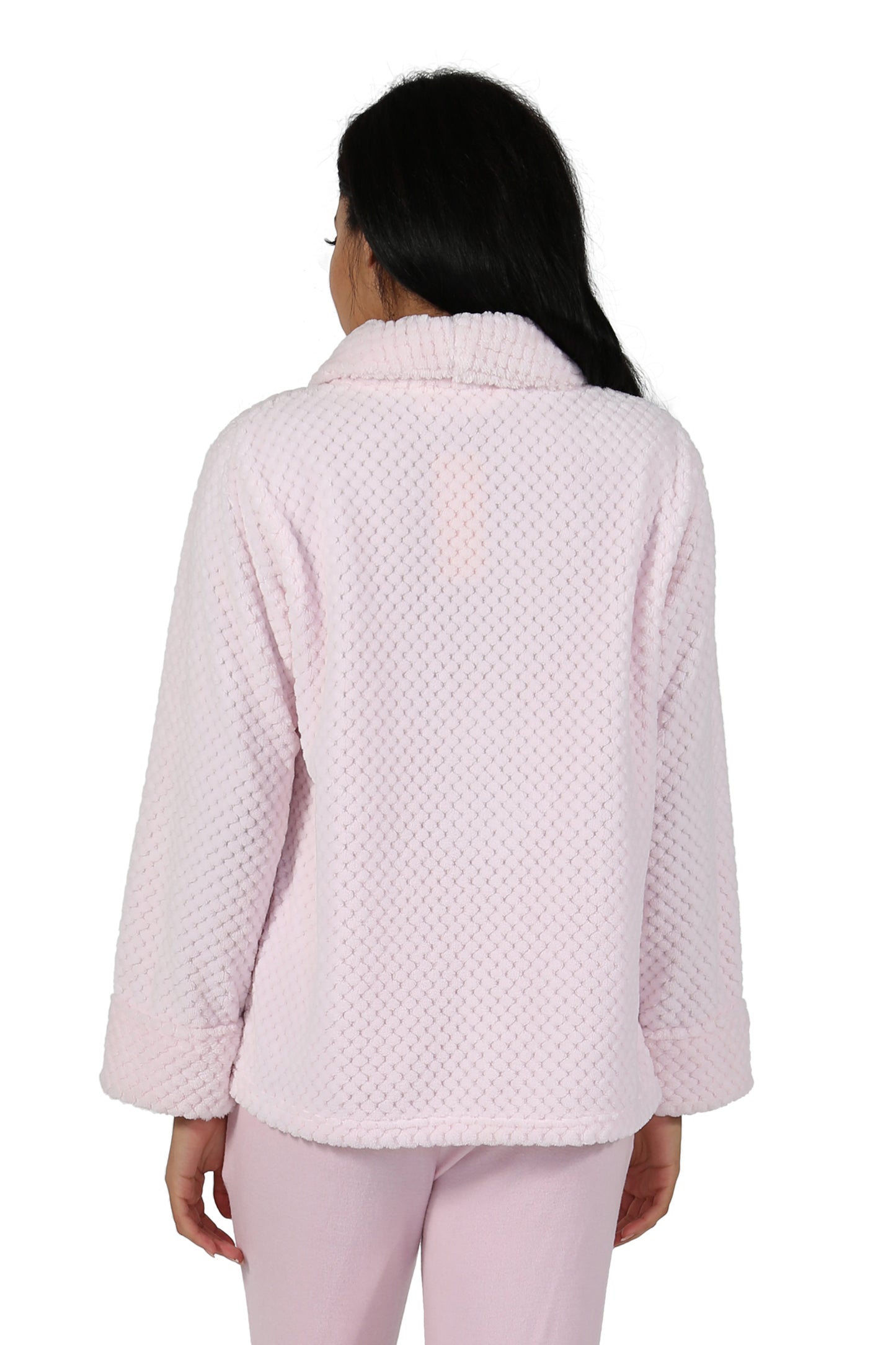 Honeycomb Fleece Bed Jacket - La Cera