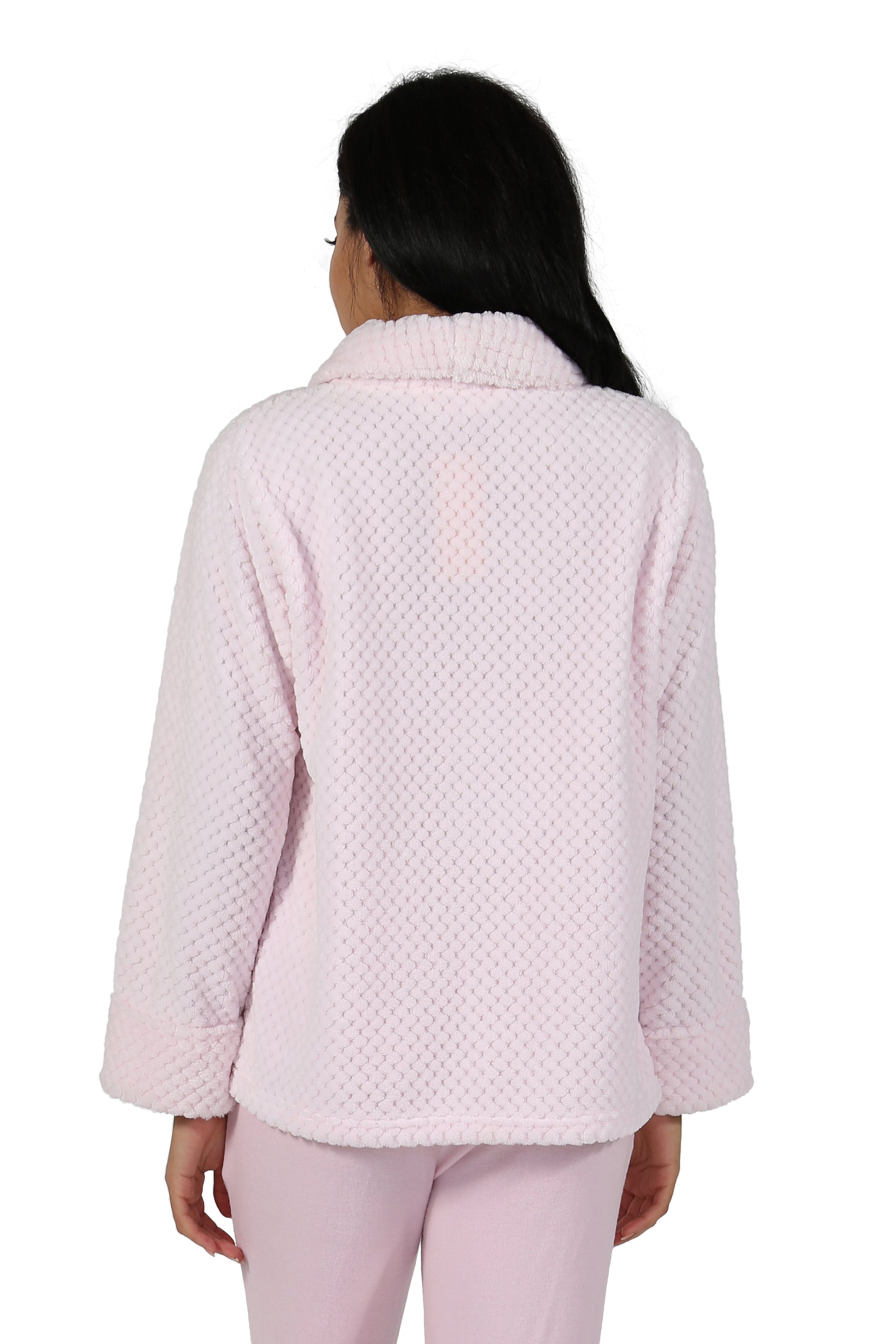 Honeycomb Fleece Bed Jacket - La Cera