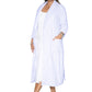 Rose Print Sheered Minky Wrap Robe - La Cera