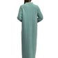 La Cera Snap Front Fleece Robe - La Cera
