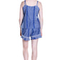Blue Batik Print Cotton Boxer Short PJs - La Cera