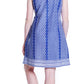 La Cera 100% Cotton Blue Batik Printed Chemise - La Cera