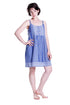 La Cera 100% Cotton Blue Batik Printed Chemise - La Cera