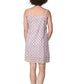 La Cera Spaghetti Strap 100% Cotton  Chemise - La Cera