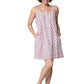 La Cera Spaghetti Strap 100% Cotton  Chemise - La Cera