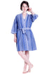 Printed Short Cotton Robe - La Cera