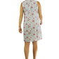 La Cera Sleeveless Floral Print Chemise - La Cera