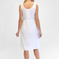 La Cera Sleeveless Embroidered Pleated Chemise - La Cera - 3