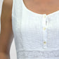 La Cera Sleeveless Embroidered Pleated Chemise - La Cera - 2