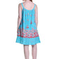 La Cera Floral Border Print Chemise - La Cera