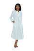 100% Cotton Long Sleeve Gown - La Cera