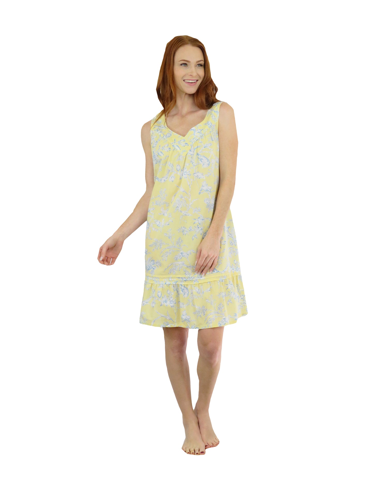 Sleeveless French Toile Cotton Chemise