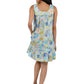 100% Cotton Floral Print Chemise - La Cera