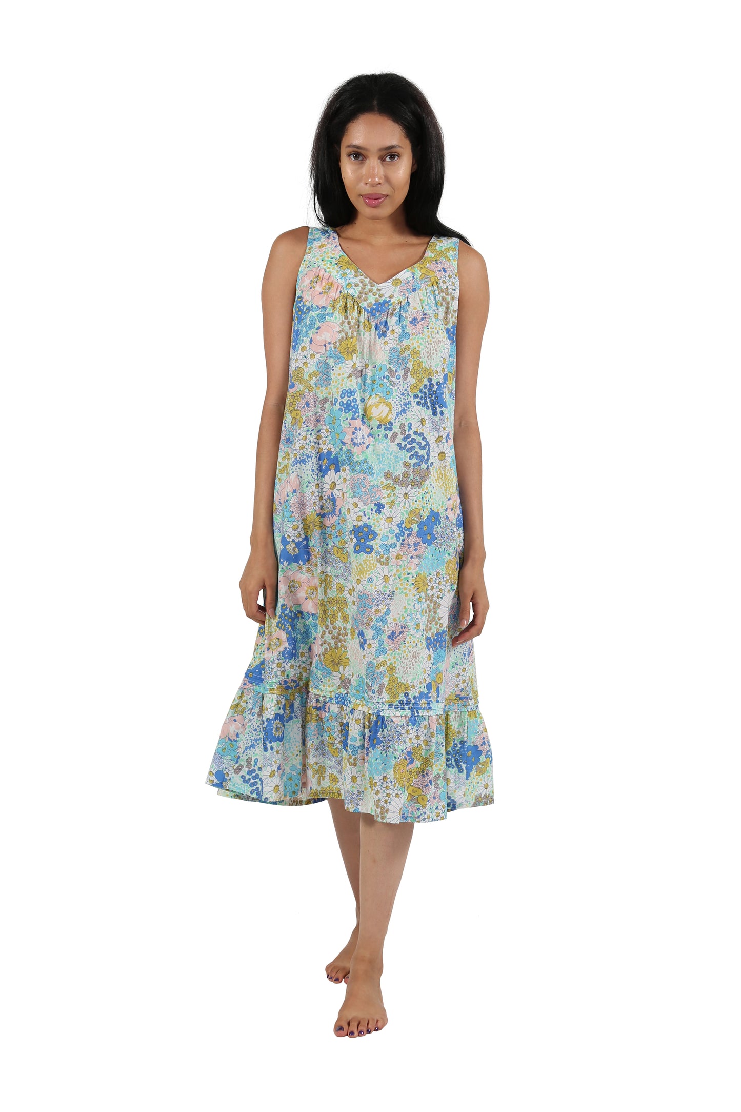 La Cera Botanical Floral Sweetheart Neckline Gown - La Cera