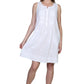 La Cera Sleeveless Embroidered Chemise - La Cera
