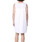 La Cera Sleeveless Chemise With Contrast Embroidery - La Cera