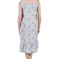 La Cera Vintage Print Pleat Front Gown - La Cera