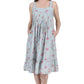 La Cera Vintage Print Pleat Front Gown - La Cera