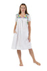 100% Cotton Cap Sleeve Embroidered Dress - La Cera