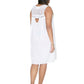La Cera Crochet Yoke Cotton Chemise