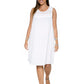 La Cera Crochet Yoke Cotton Chemise