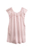 La Cera 100% White Cotton Embroidered Sweetheart Chemise - Plus Size - La Cera