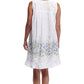 La Cera Sleeveless Ribbon Laced Chemise - La Cera